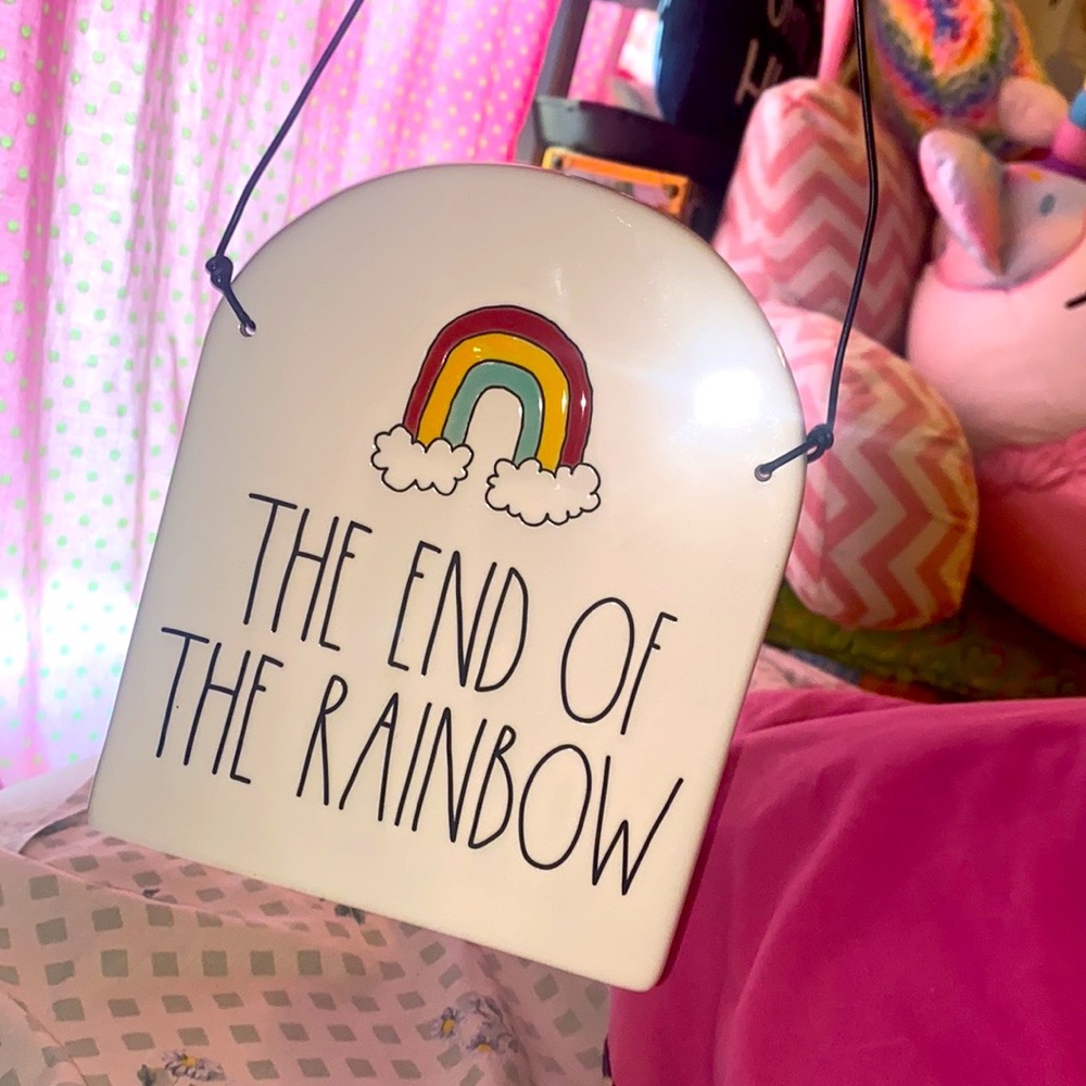 Rae Dunn End of the Rainbow 🌈 Hanging Sign